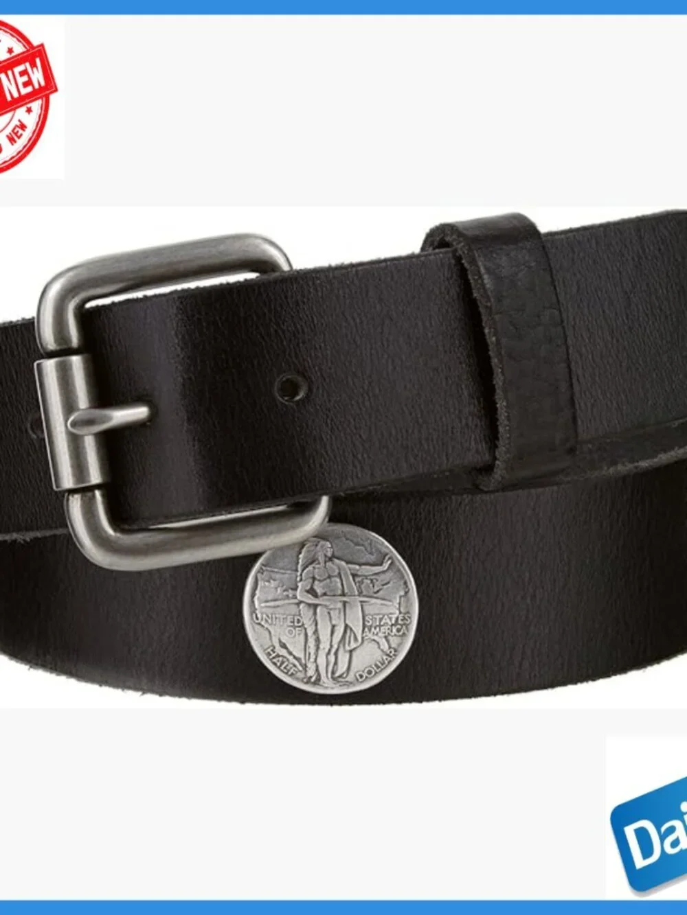 Vintage Western Biker Belt Full Grain Leather 1.5